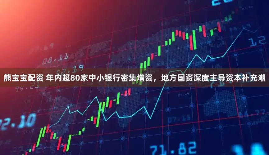 熊宝宝配资 年内超80家中小银行密集增资，地方国资深度主导资本补充潮