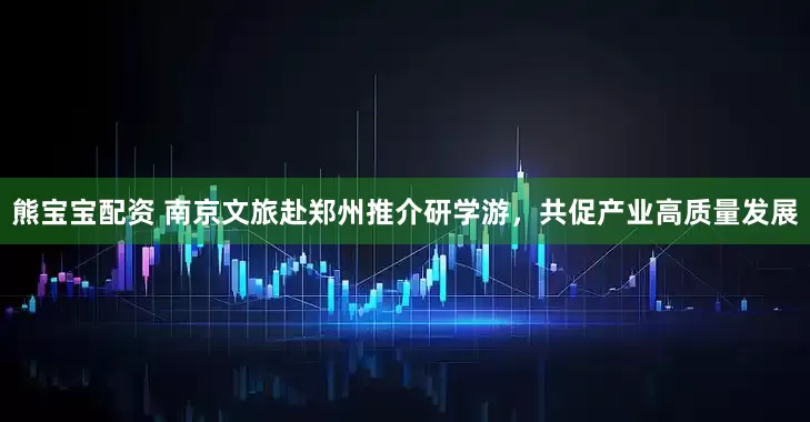 熊宝宝配资 南京文旅赴郑州推介研学游，共促产业高质量发展